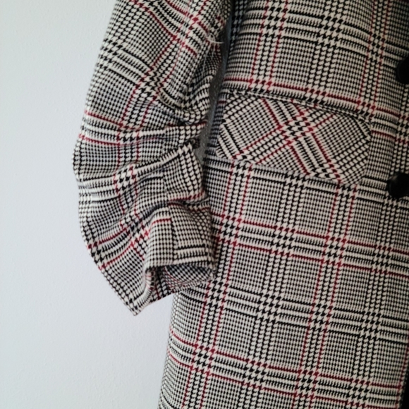 1. State Plaid Long Blazer gray - Picture 7 of 10